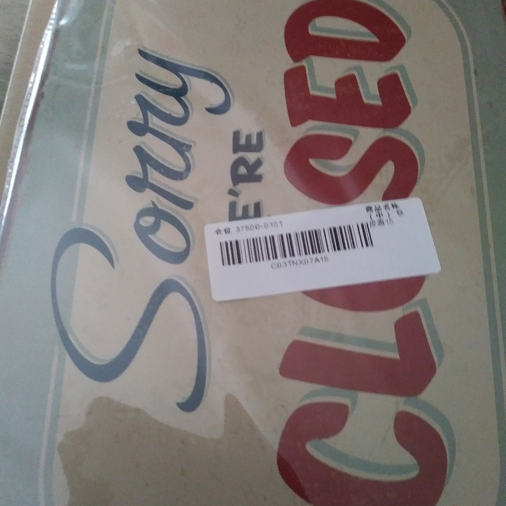 Metal Sign 'NEW'